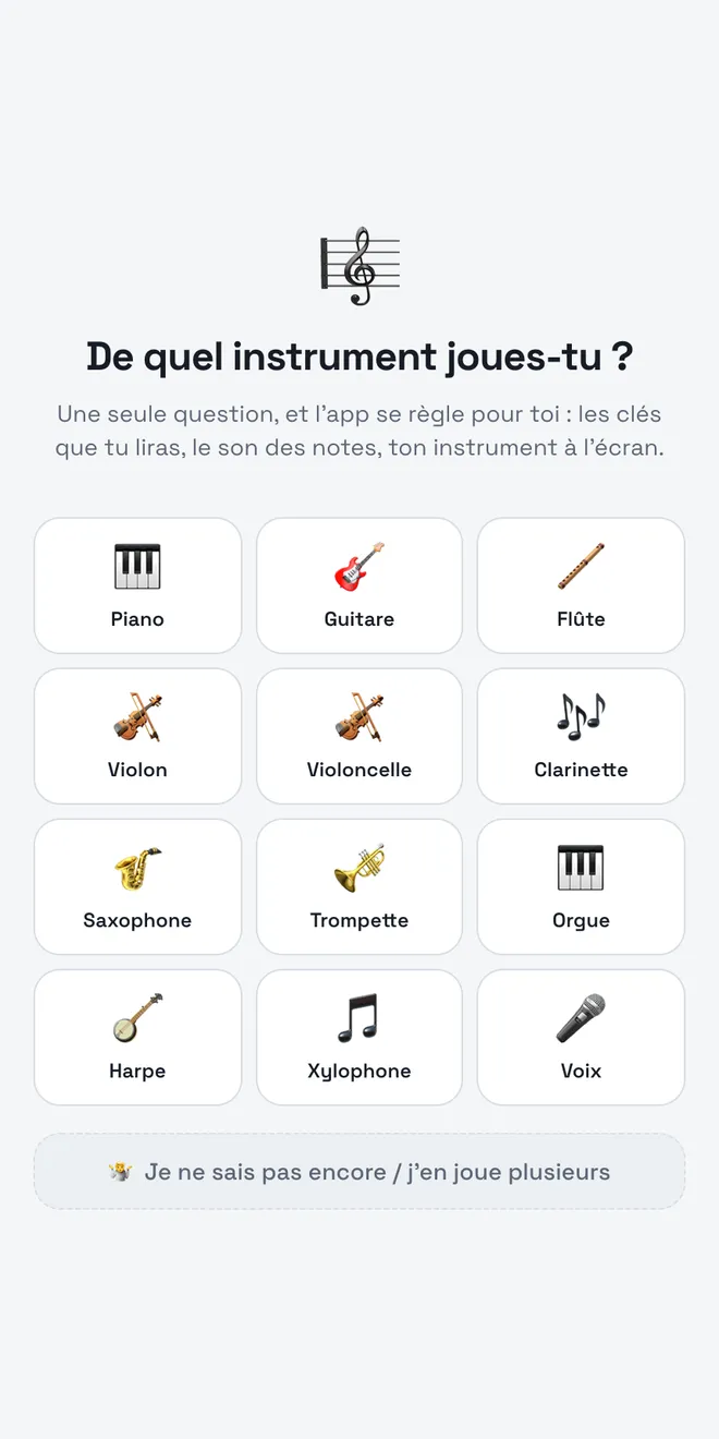 Capture d’écran de Gammes